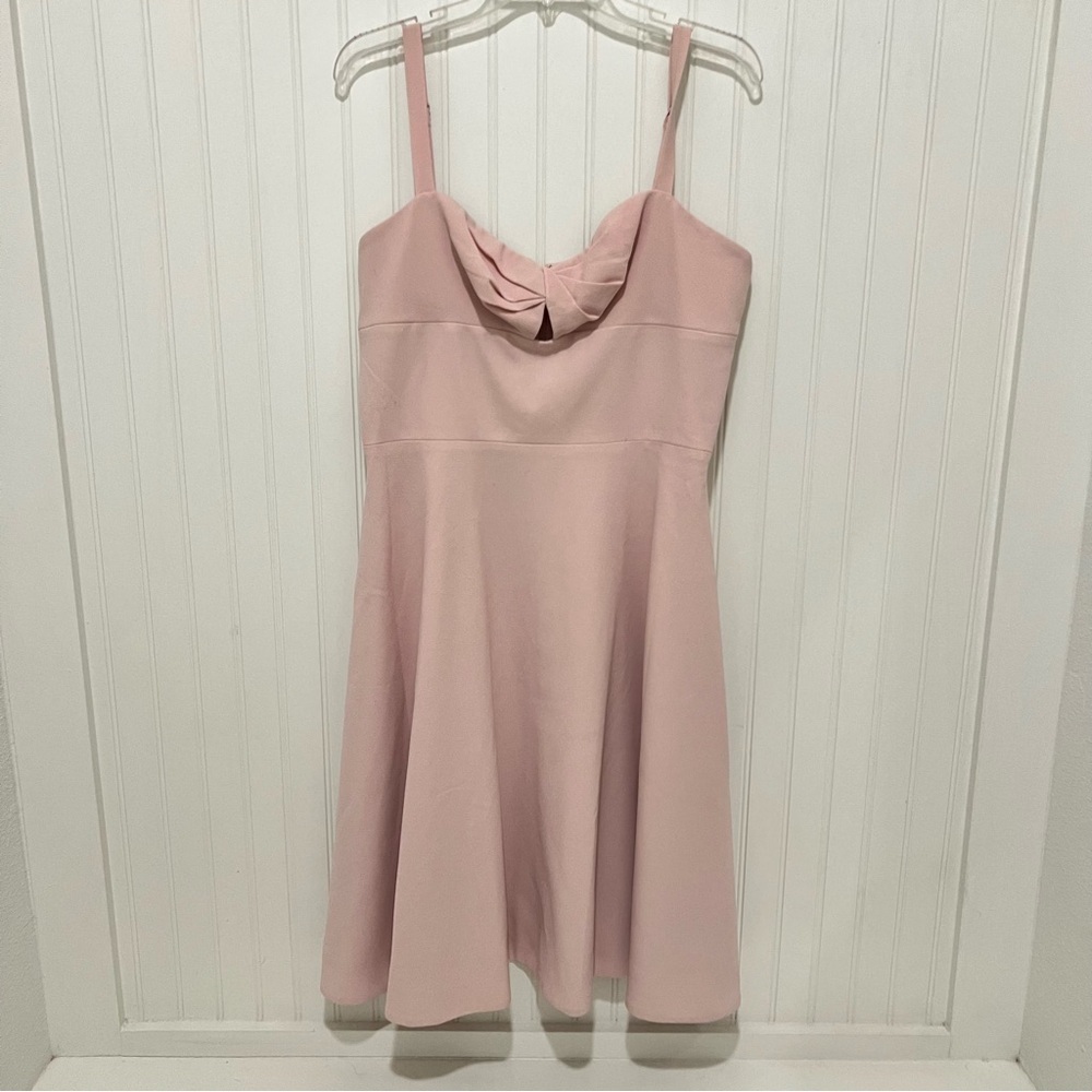 Dress The Population Women's Size XL Bianca Sleeveless Midi Blush Pink Dress NWT